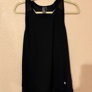 Sweaty Betty Black Mesh-Back Athletic Tank